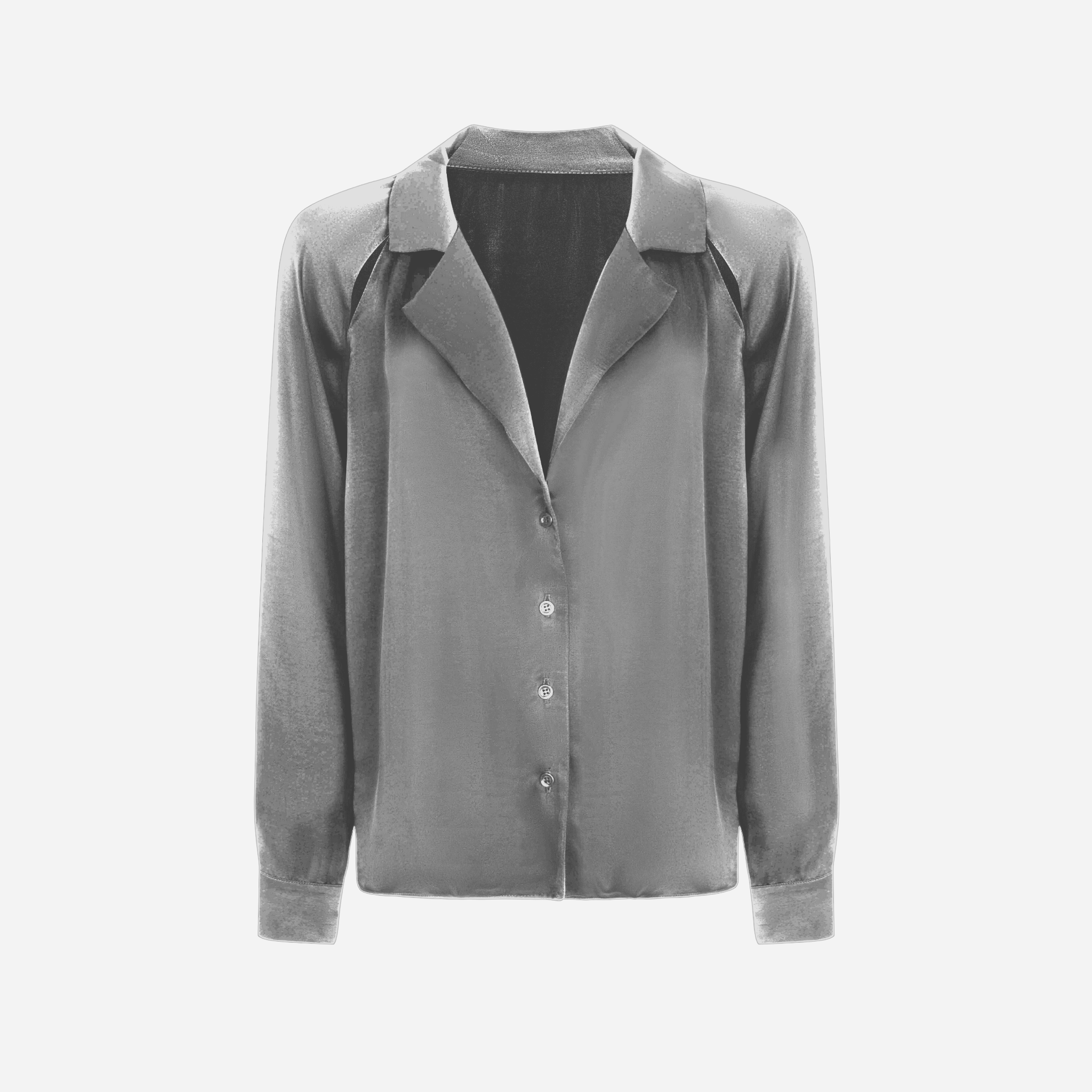 Shirt with cut-out details BASE 1.0 - Stone Grey