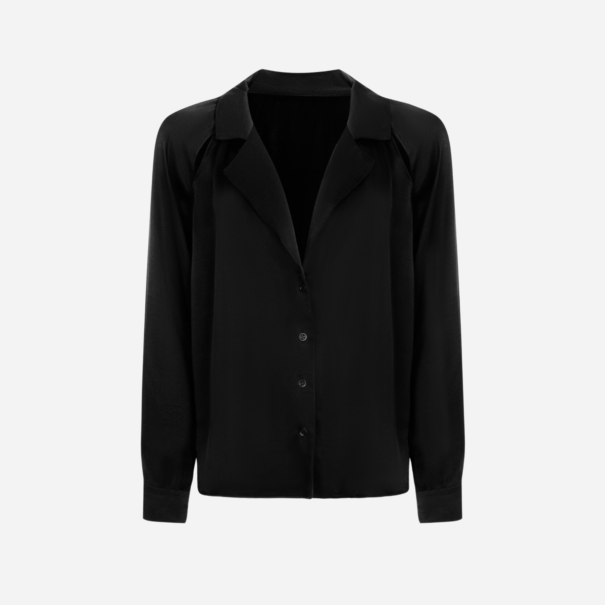 Shirt with cut-out details BASE 1.0 - Black