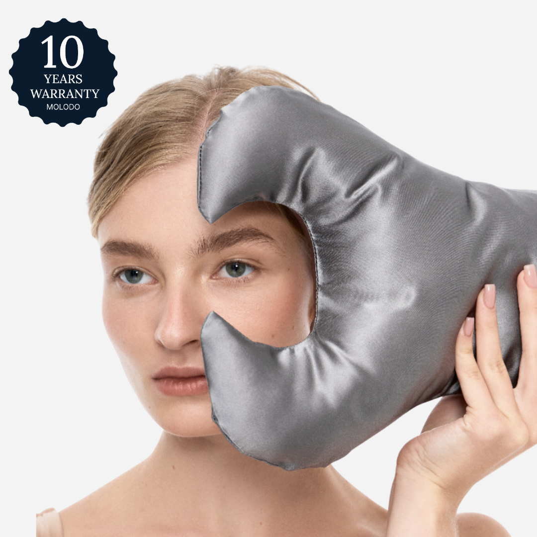 Key anti-aging pillow against wrinkles around the eyes - Stone Grey