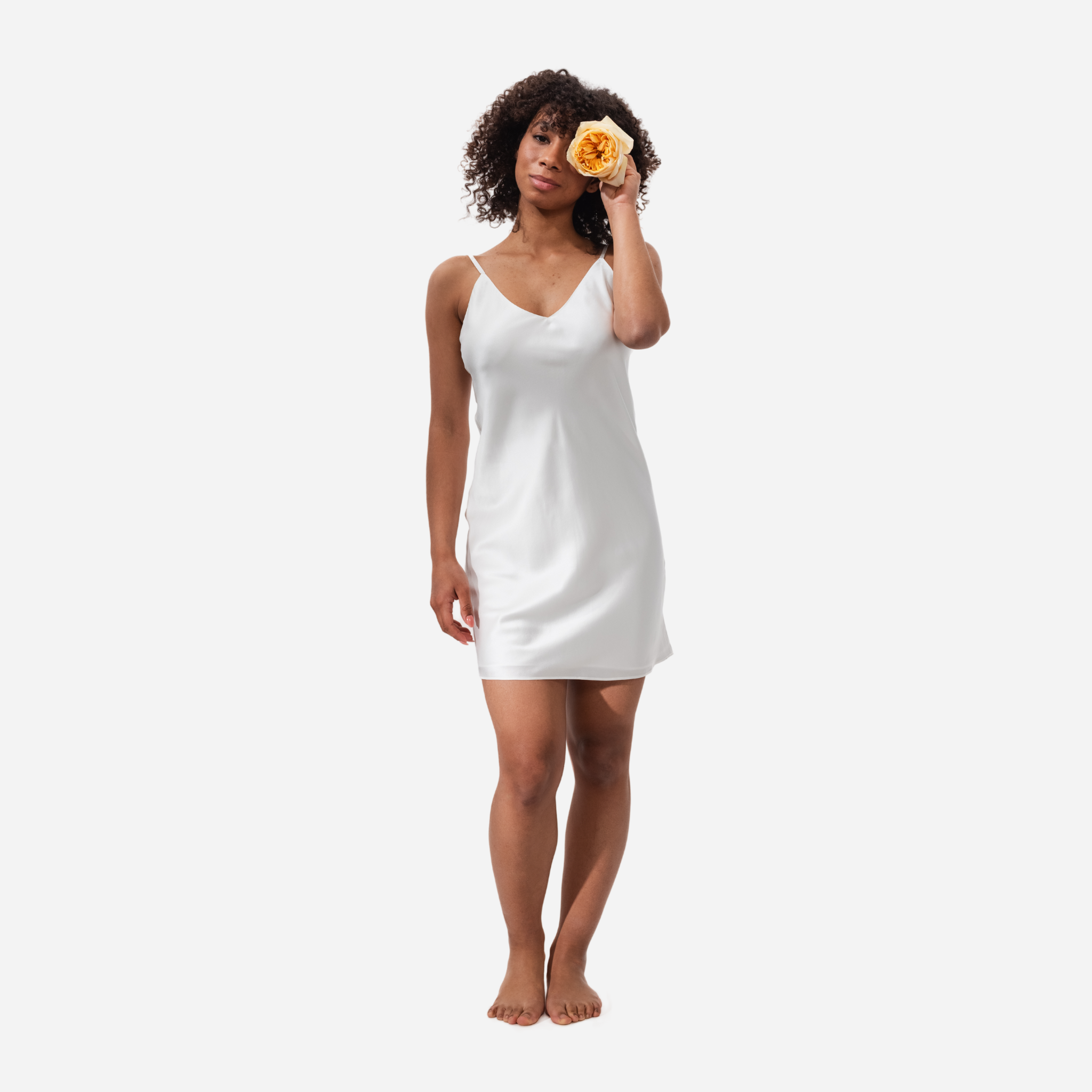 Slip Dress Samantha MINI - Brown