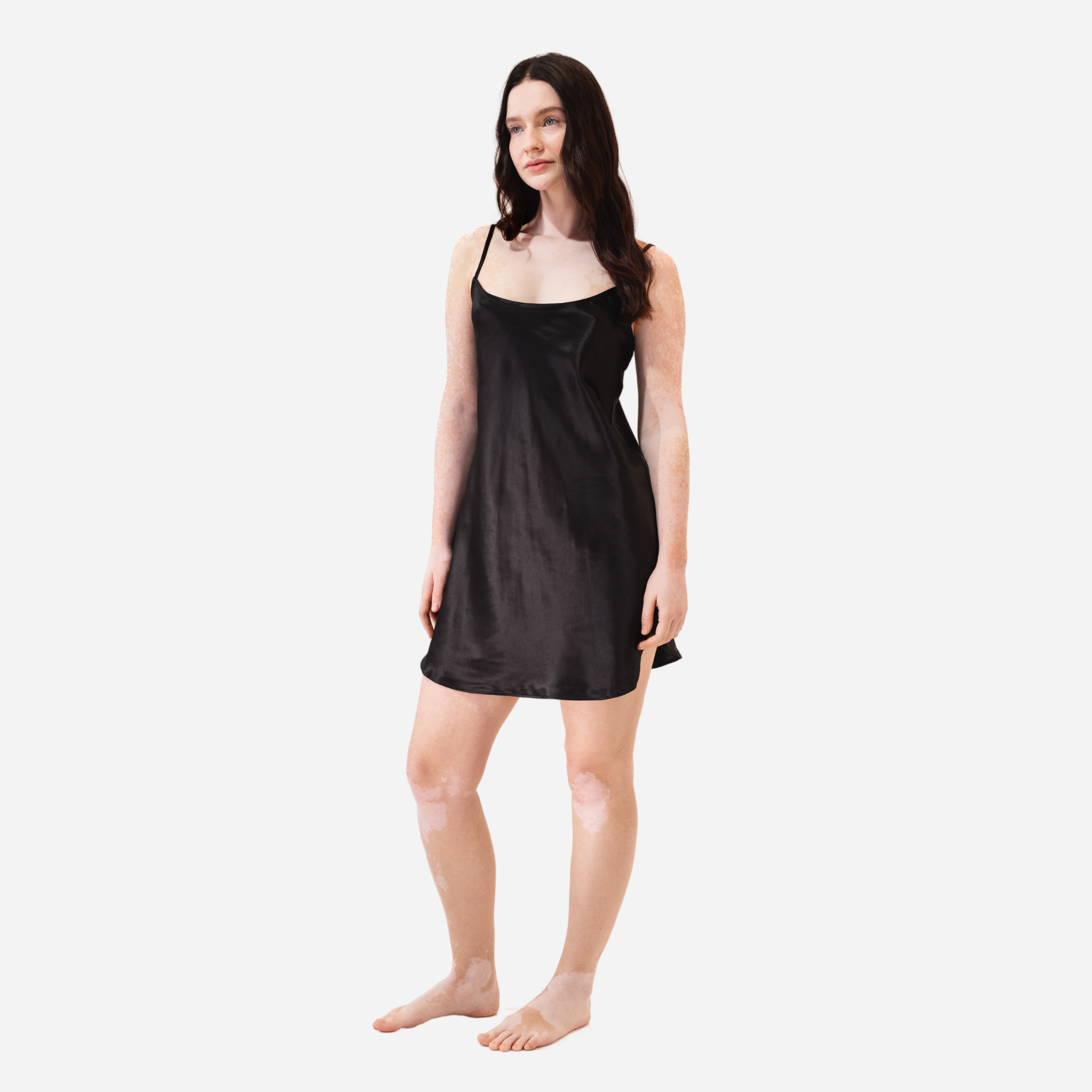 Silk nightdress VIRA - MOLODO Blue