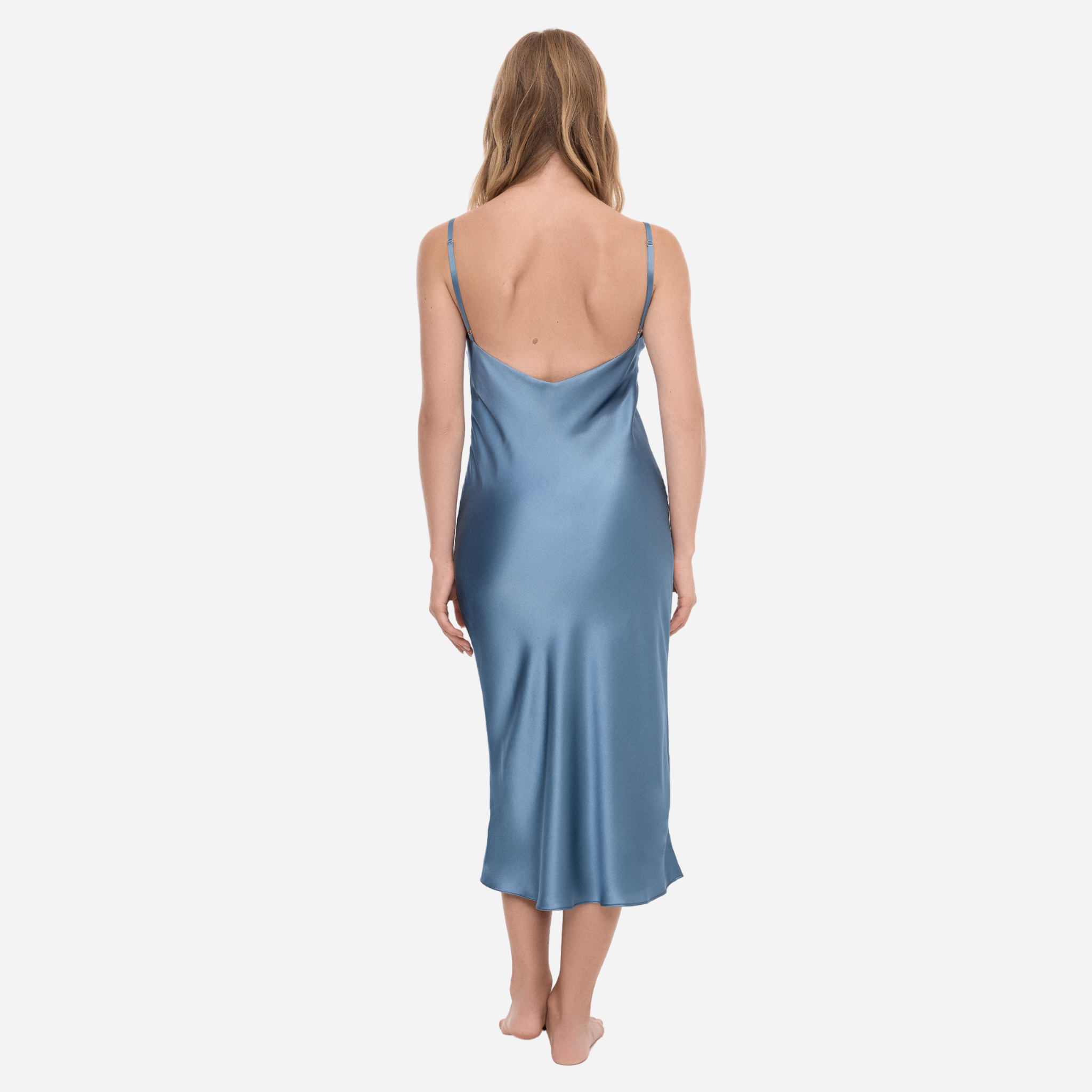Slip Dress Samantha MIDI - Brown