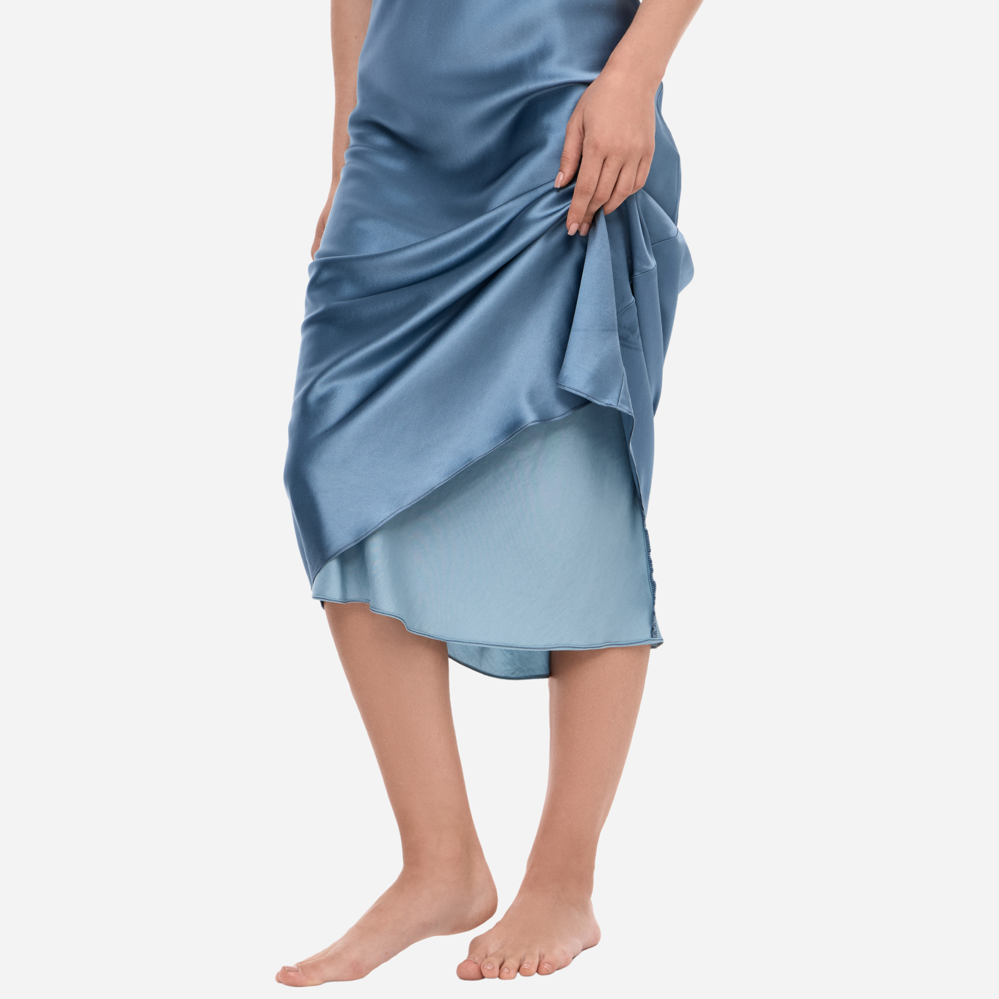 Slip Dress Samantha MIDI - Brown