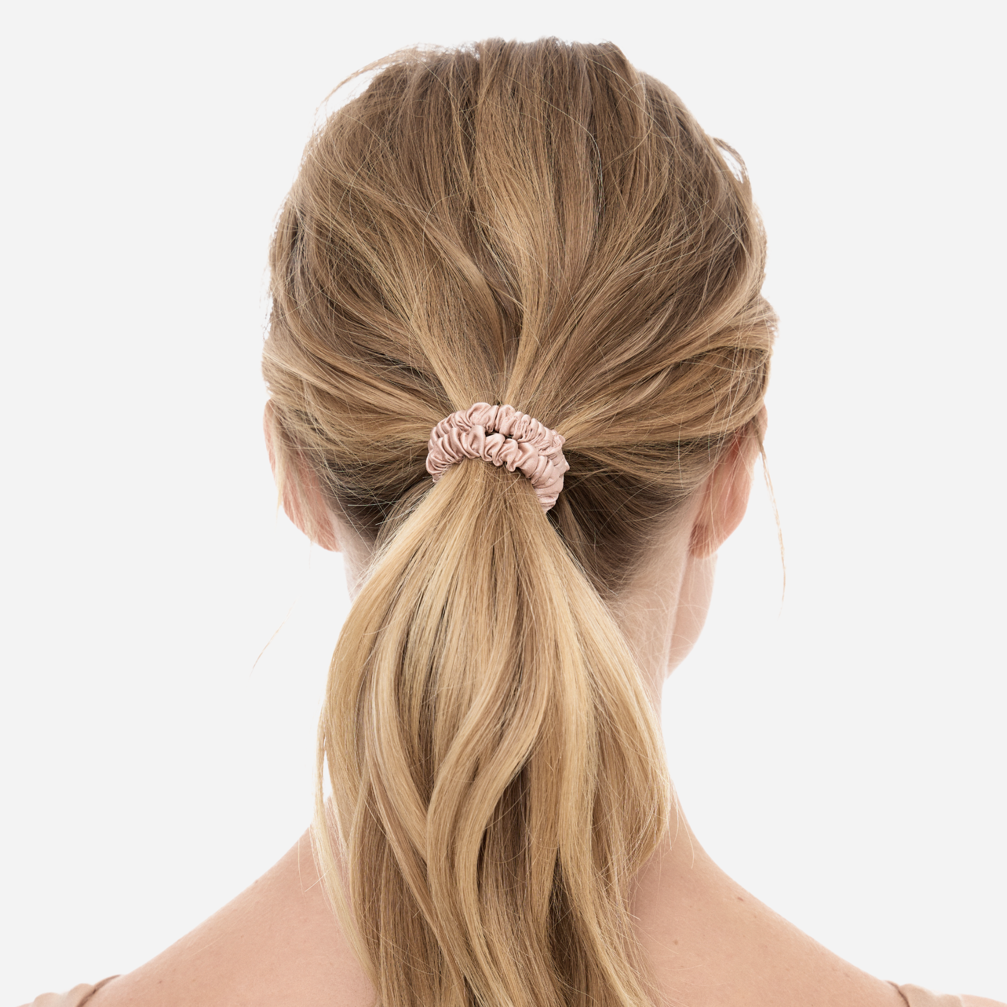 Silk Scrunchie MINI - Powder Pink