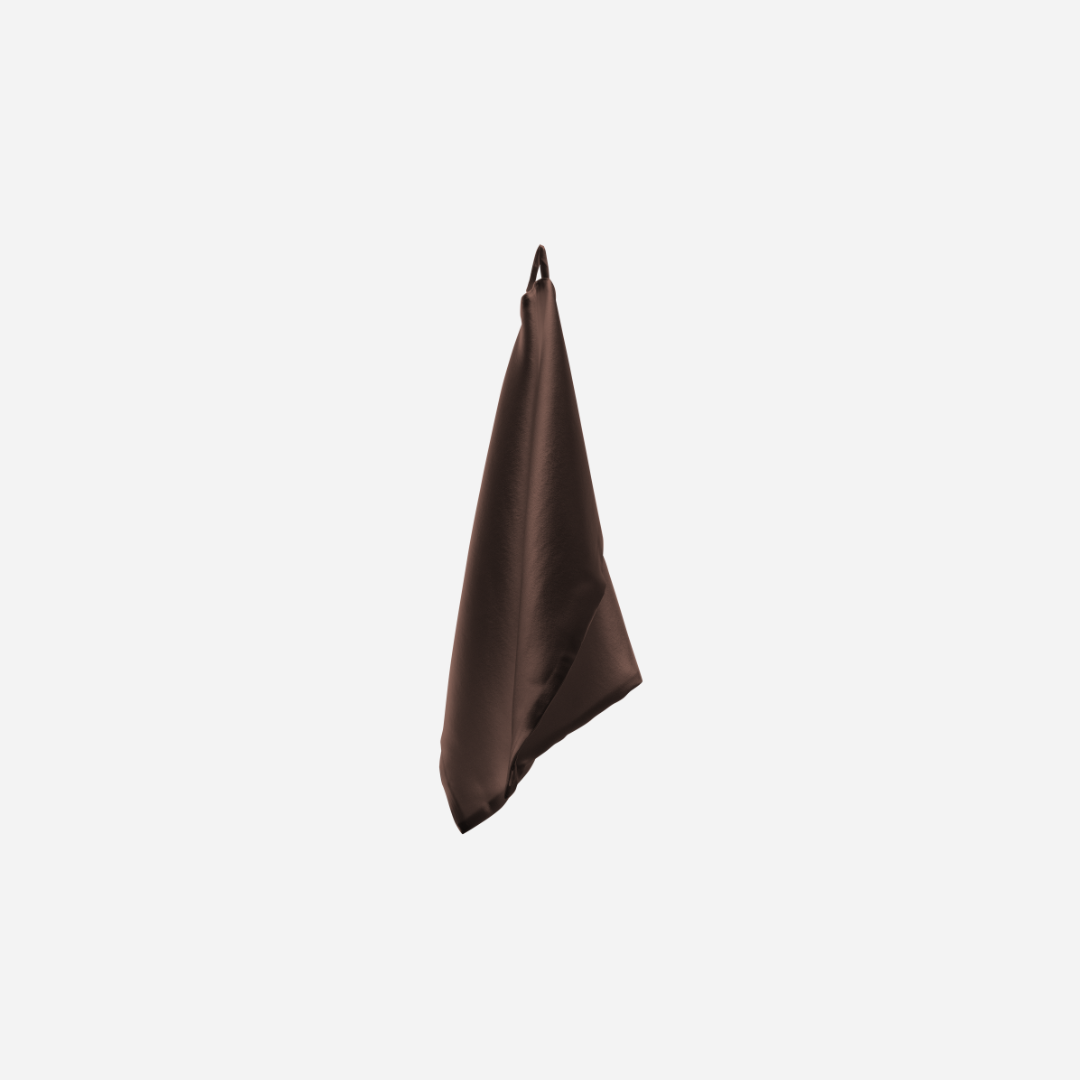 Silk Face Towel 40*40cm - Brown