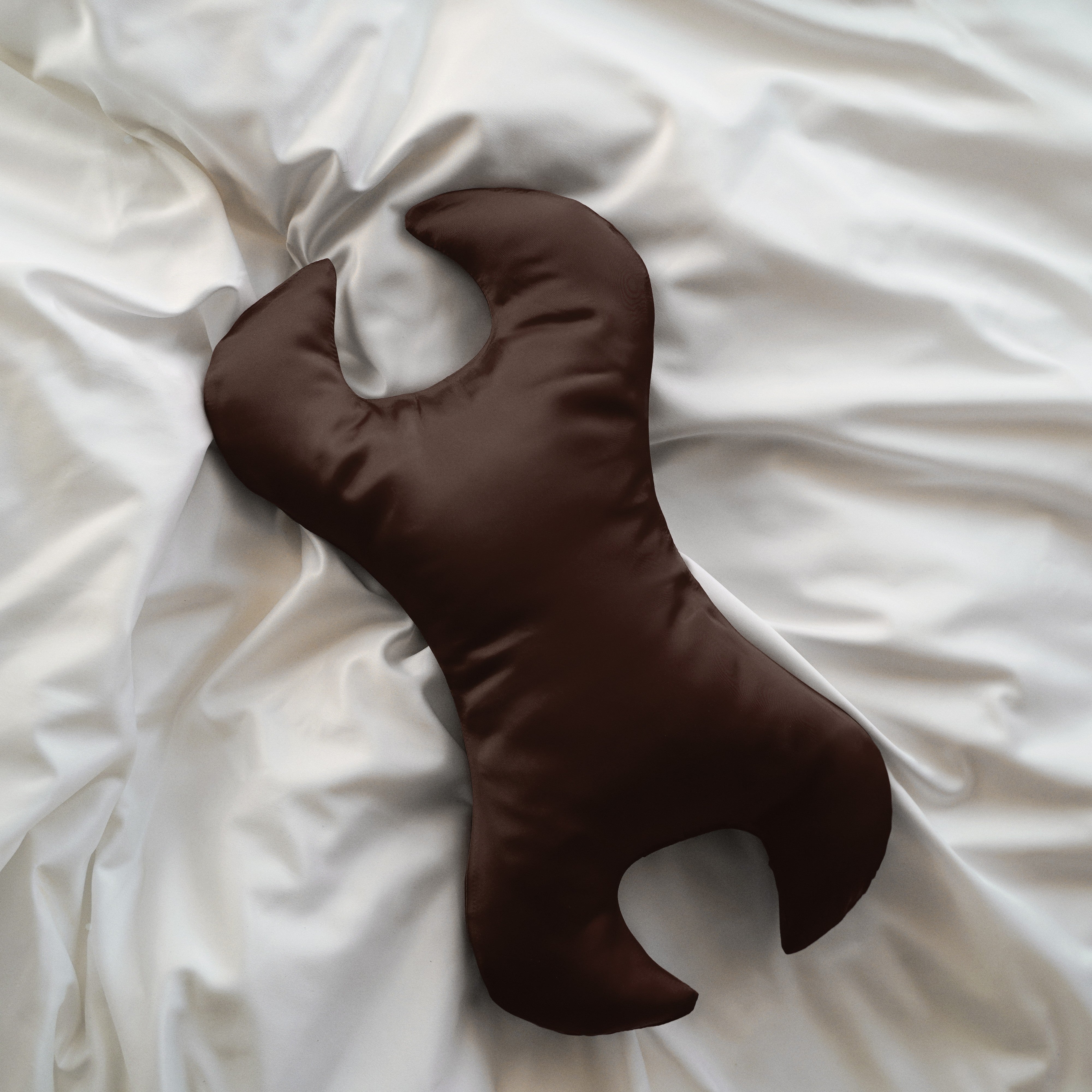 Key anti-aging pillow against wrinkles around the eyes - Brown