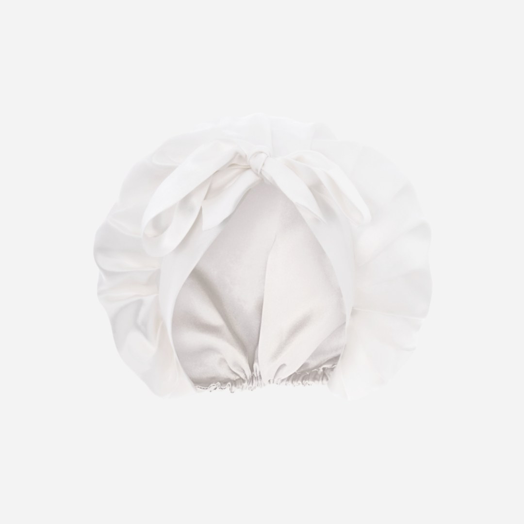 Silk Night Cap - Off White