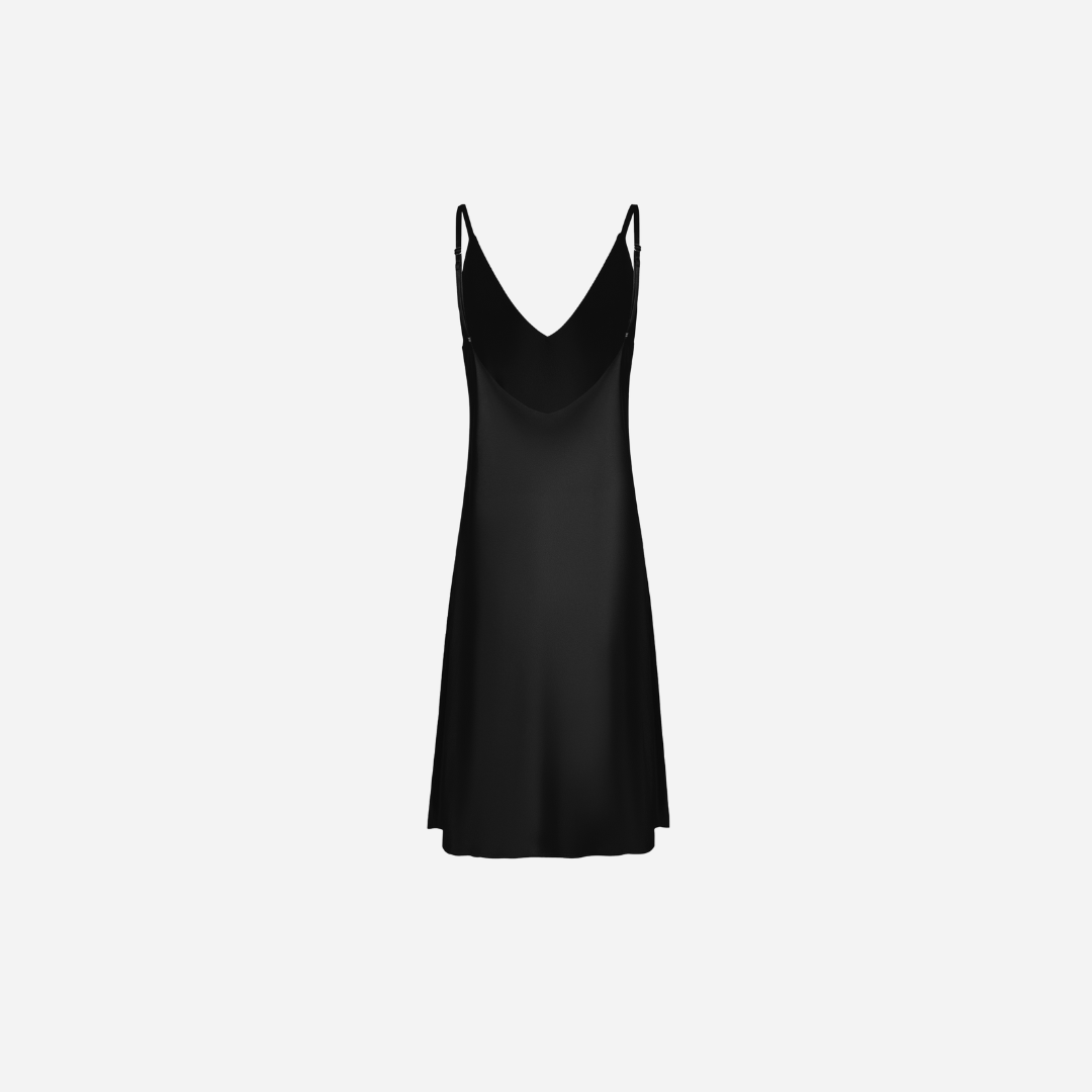 Slip Dress Samantha MIDI - Black