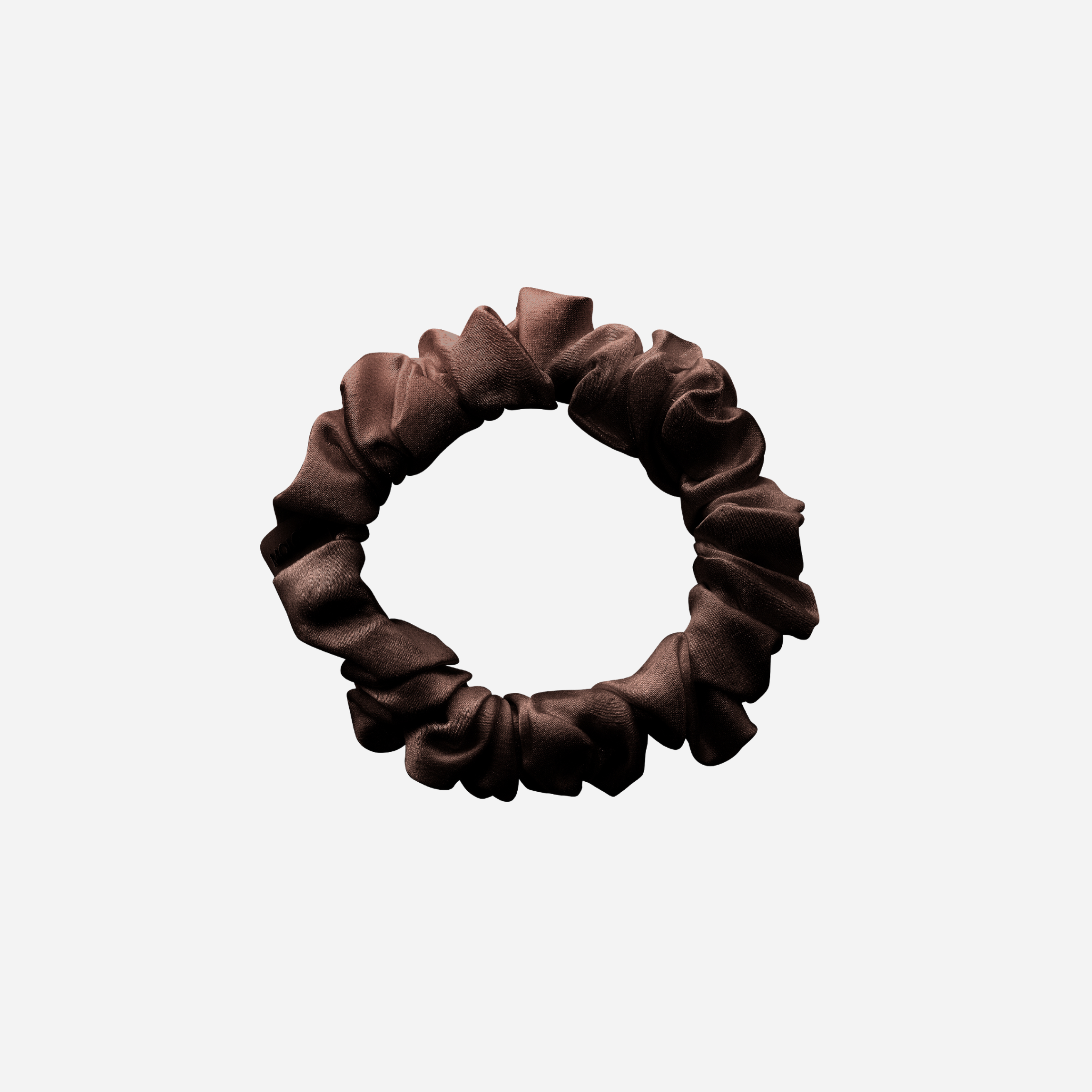 Silk Scrunchie MIDI - Brown