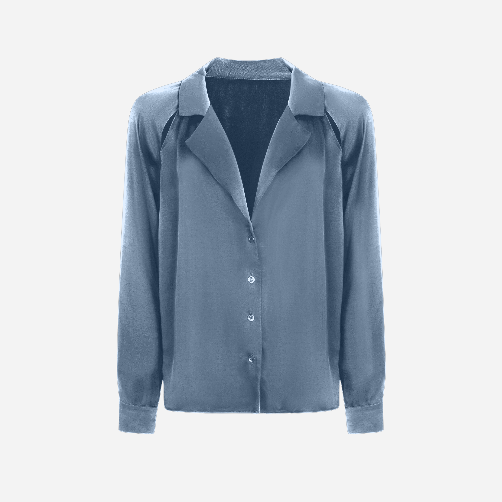 Shirt with cut-out details BASE 1.0 - MOLODO Blue