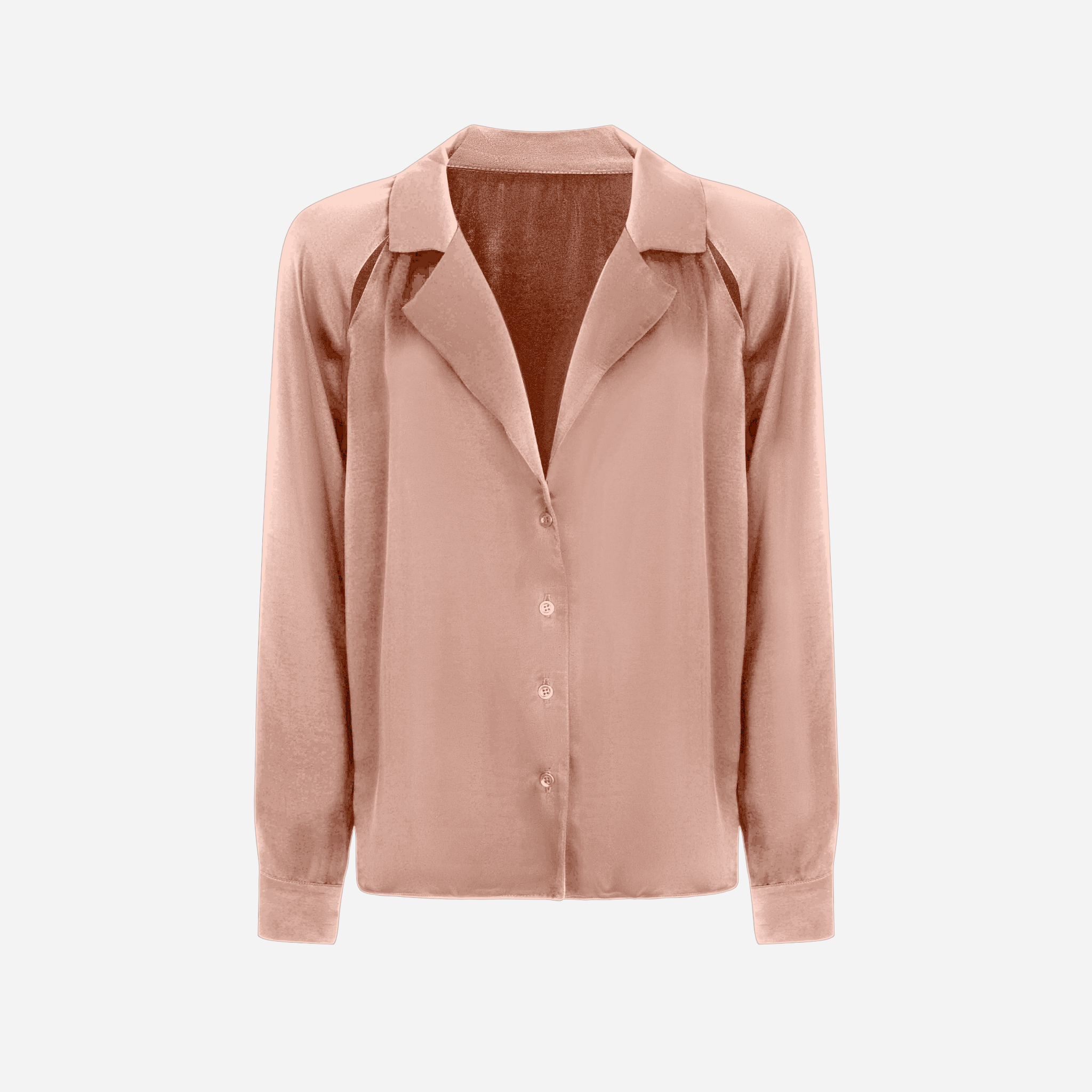 Shirt with cut-out details BASE 1.0 - Powder Pink