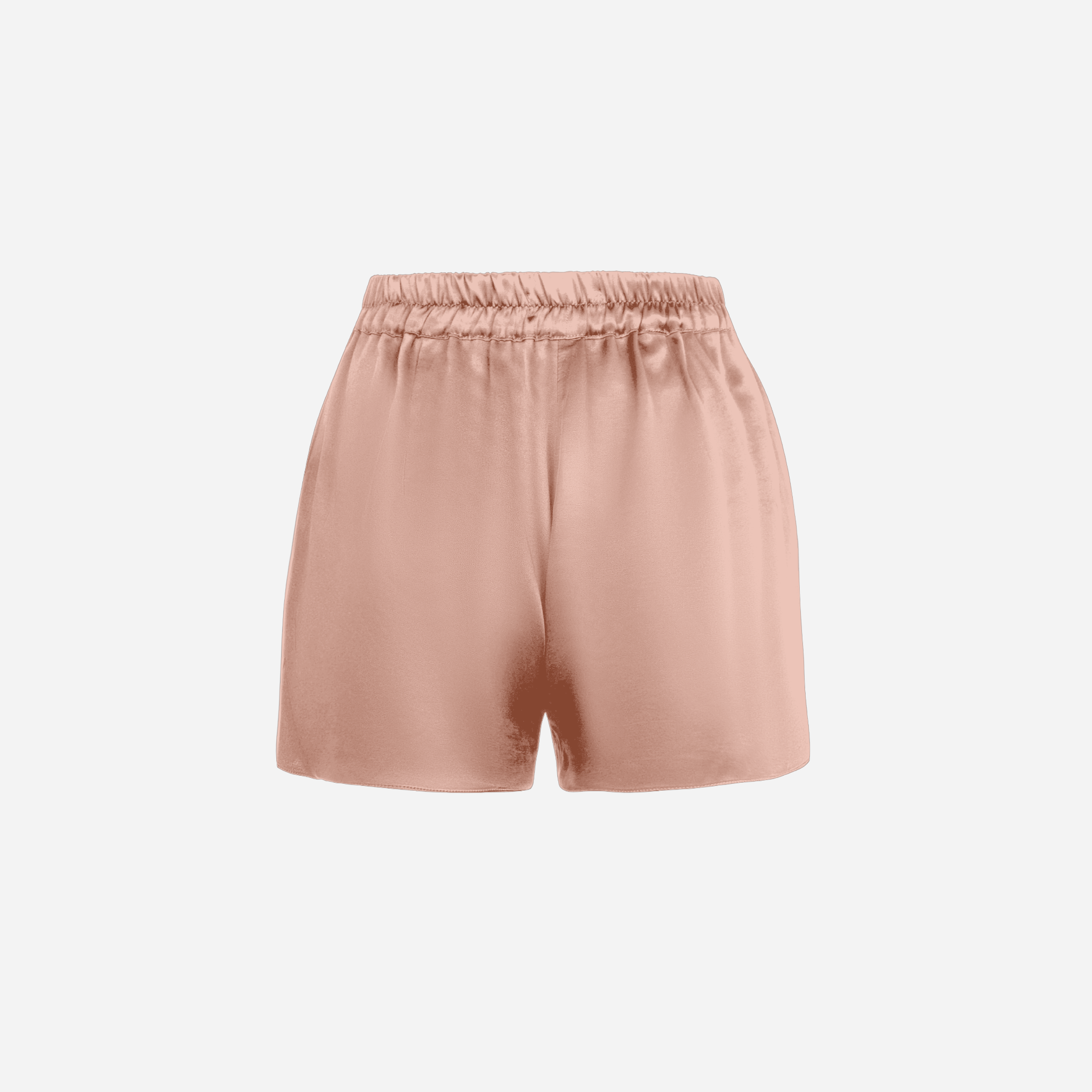 Shorts with high waist BABE - Powder Pink