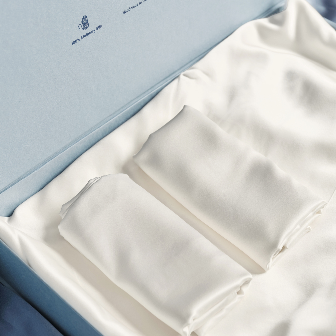 Pure Silk Bedding Set - Off White