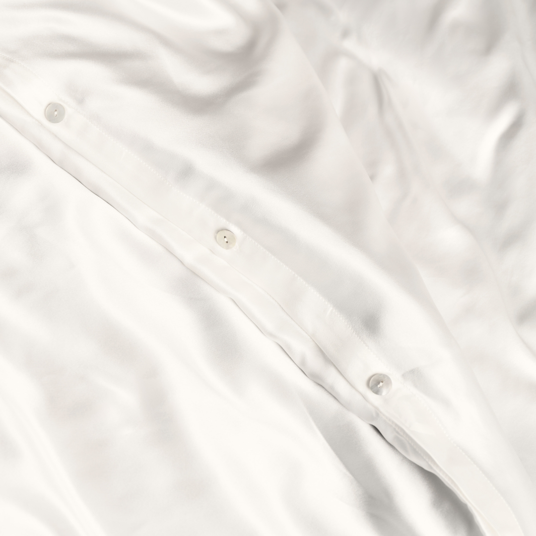 Pure Silk Bedding Set - Off White