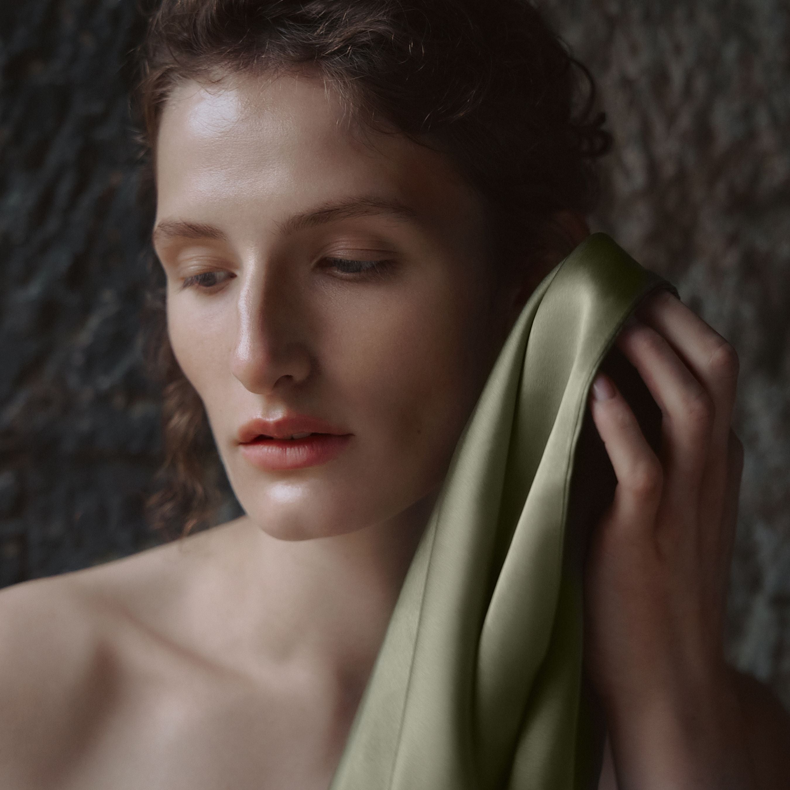 Silk Face Towel 40*40cm - Brown