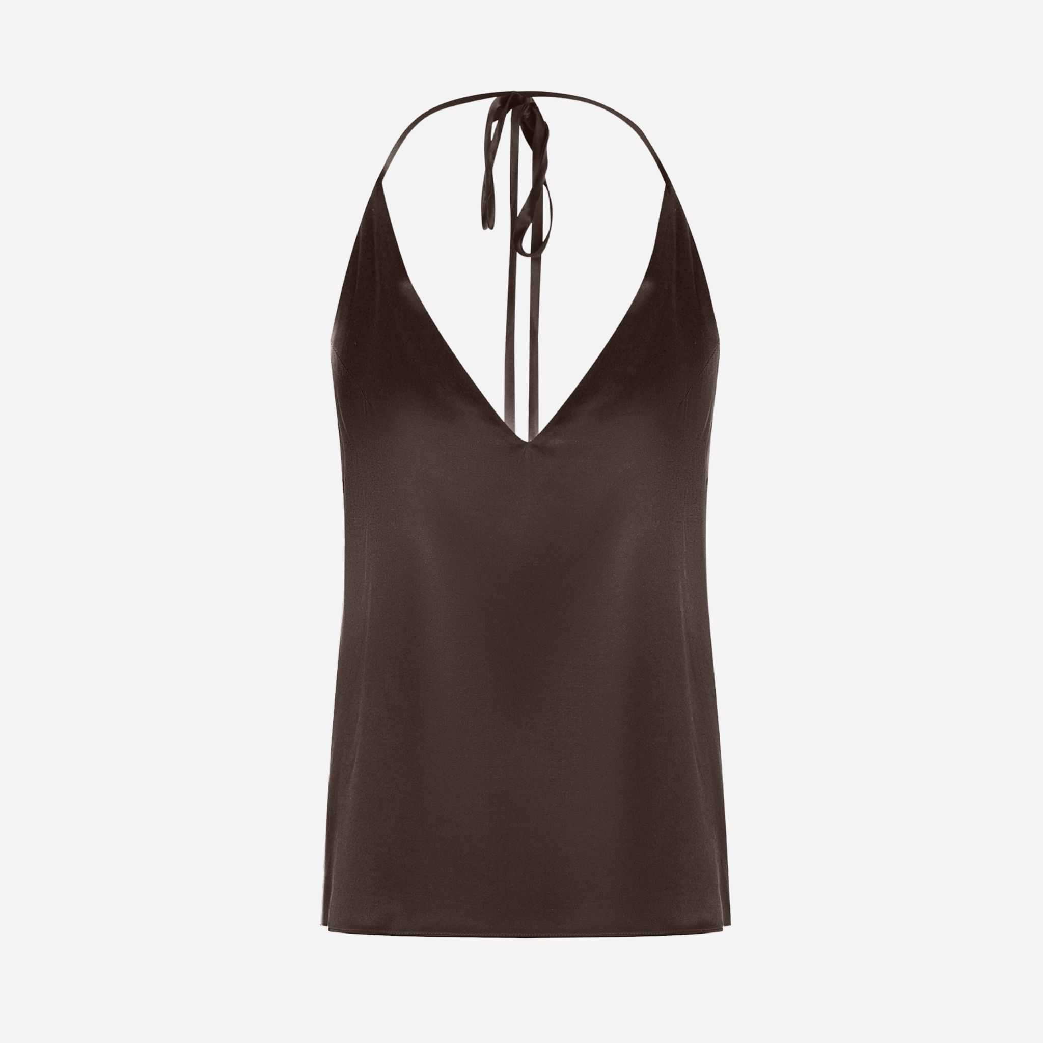 Silk Transformer Top - Brown