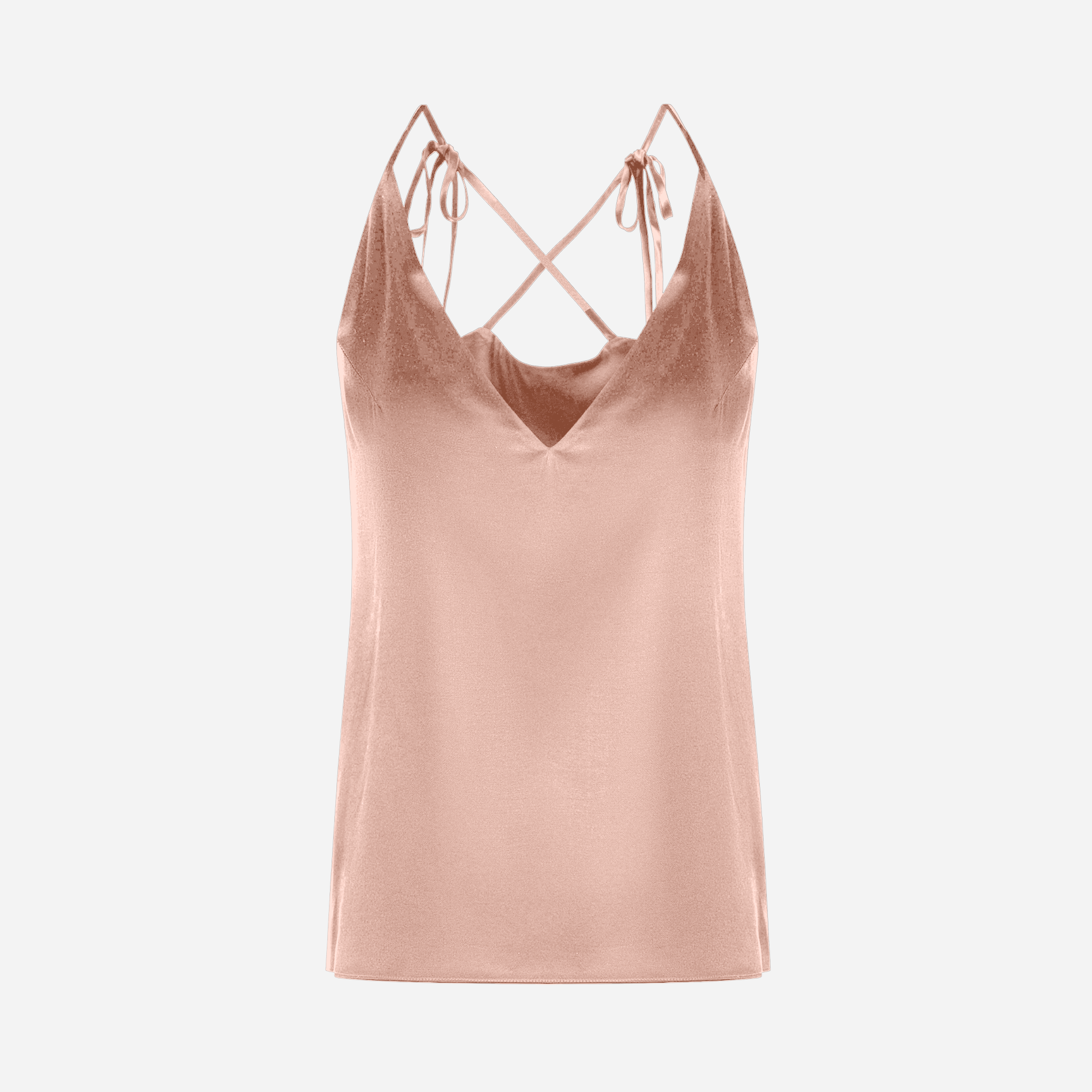 Silk Transformer Top - Powder Pink